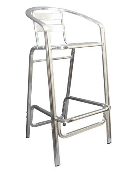 Picture of ERP-25-BS Aluminum Barstool w/ Armrest, 25-BS