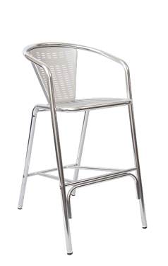 Picture of ERP-38-BS Aluminum Sandblasted Bar Stool
