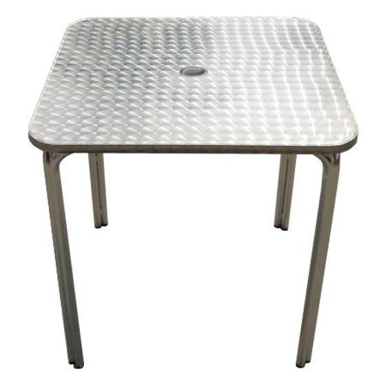 Picture of ERP-AL3636 Aluminum Patio Table with Umbrella Hole