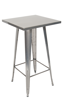 Picture of M2424-BAR Steel Bar Height Table in Clear/Black Finish