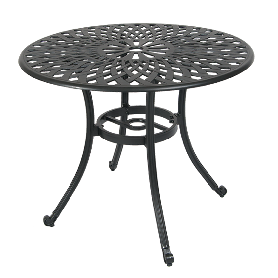 Picture of ALB36 36" Round Aluminum Table i Antique Bronze Finish