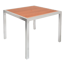 Picture of ALP36 Aluminum Patio Table with 2" Umbrella Hole, Imitation Teak Slats
