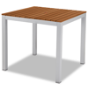 Picture of ALP36 Aluminum Patio Table with 2" Umbrella Hole, Imitation Teak Slats