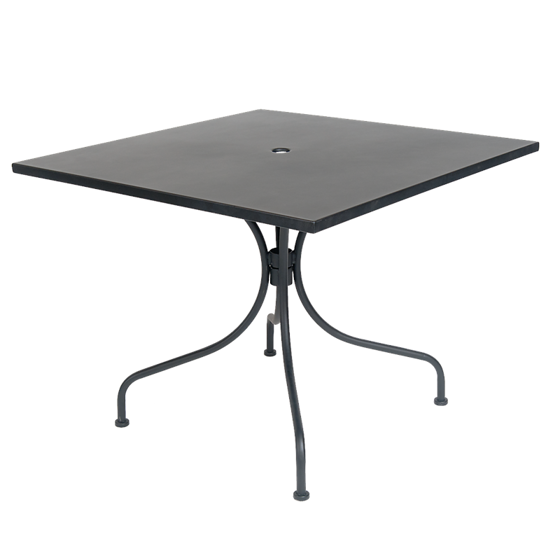 Picture of ERP-OT-SQUARE2 Black Metal Top Table
