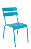 Picture of ERP-OF-16 Outdoor Steel Ladder Back Chair in Black/Blue/GreenFinish