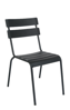 Picture of ERP-OF-16 Outdoor Steel Ladder Back Chair in Black/Blue/GreenFinish