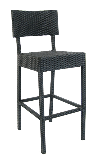 Picture of ERP-22-BS Aluminum Synthetic Wicker Barstool