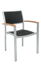 Picture of ERP-76 Aluminum Armchair, Synthetic Wicker Woven in Black Color