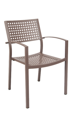 Picture of ERP-79 Aluminum Armchair, Powder Coating in Rust Color