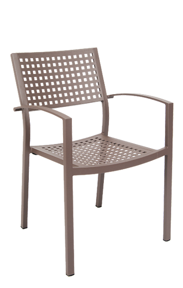 Picture of ERP-79 Aluminum Armchair, Powder Coating in Rust Color