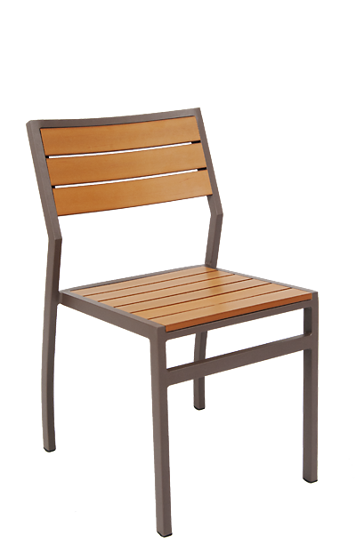 Picture of ERP-82 Aluminum Chair, Imitation Teak Slats