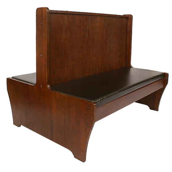 Picture of ERP-AWD-48-DM Wood Booth, Double, Dark Mahogany