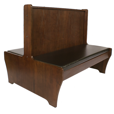 Picture of ERP-AWD-48-W Wood Booth, Double, Walnut