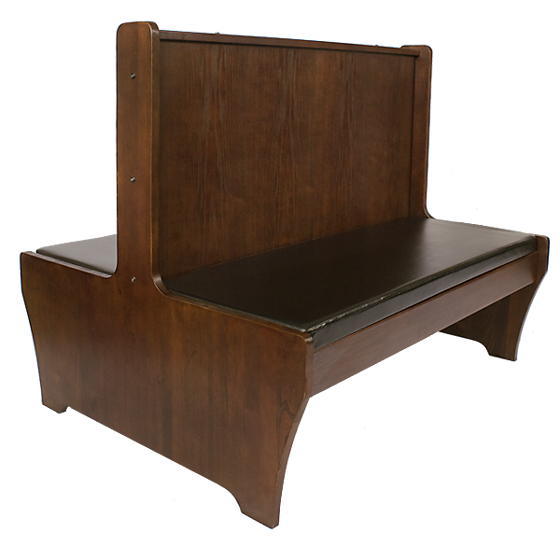 Picture of ERP-AWD-48-W Wood Booth, Double, Walnut