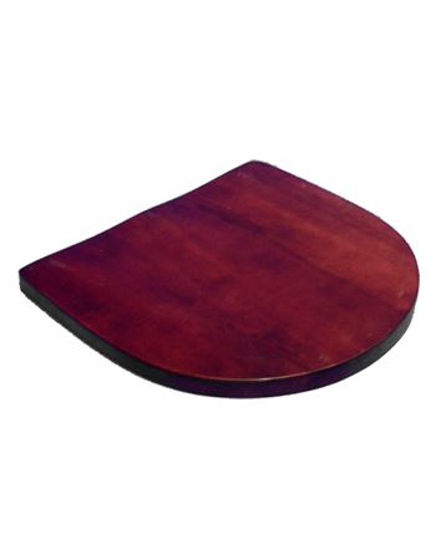 Picture of ERP-B80-DM Wooden Saddle Seat , Dark Mahogany, 1"