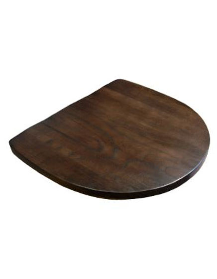 Picture of ERP-B80-W Wooden Saddle Seat , Walnut, 1"