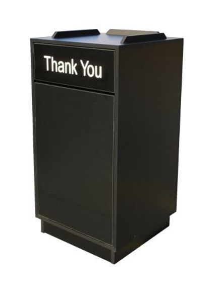 Picture of TR-BLK Trash Receptacle, Black