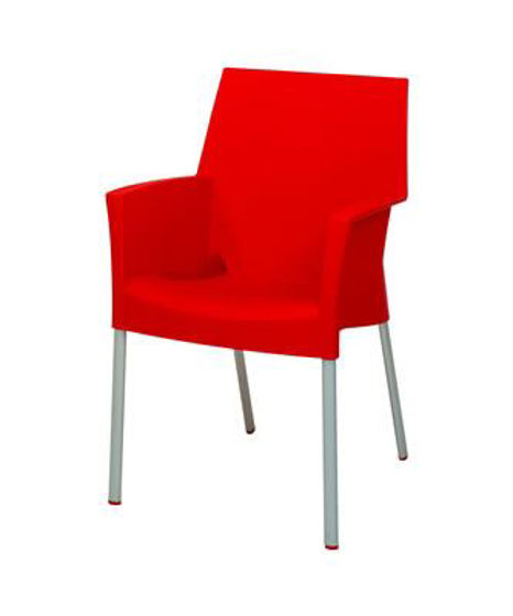 Picture of MJ-513R Mingja Plastic Arm Chair