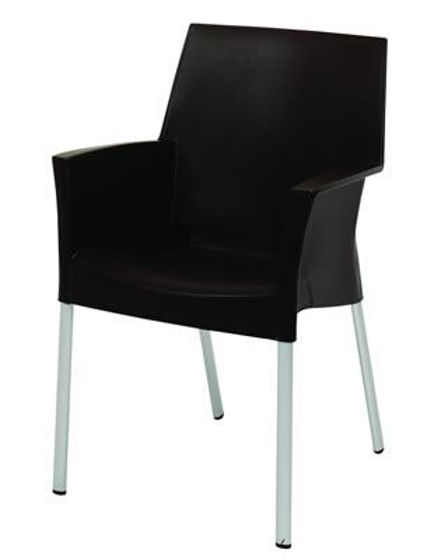Picture of MJ-513W Mingja Plastic Arm Chair