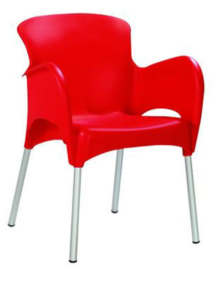 Picture of MJ-514R Mingja Plastic Arm Chair