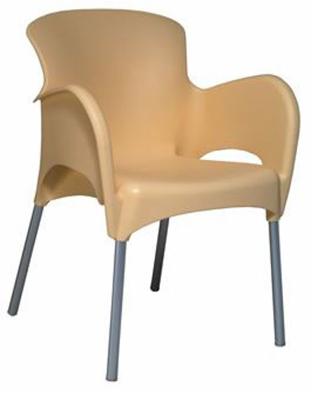 Picture of MJ-514Y Mingja Plastic Arm Chair