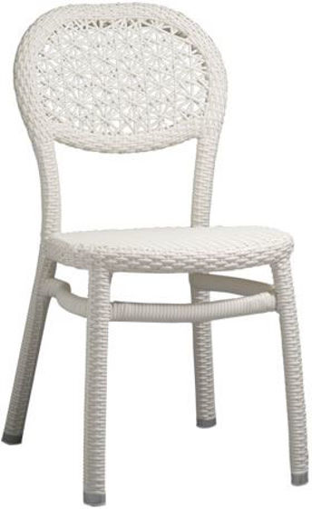 Picture of Mj-558wh Mingja Aluminum Side Chair Artie Collection 