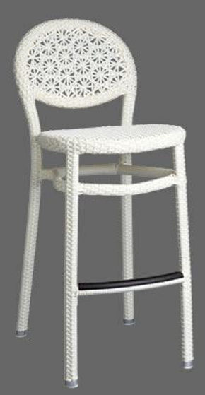 Picture of Mj-758W Mingja Aluminum Barstool Chair Artie Collection 