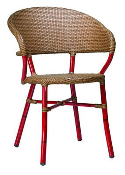 Picture of MJ-564R Mingja Aluminum Chair with PVC wicker - Bamboo Collection