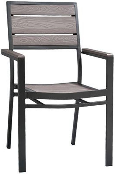 Picture of MJ-589 Mingja Upscale Aluminum Arm Chair with PVC