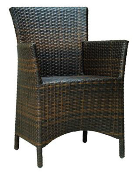 Picture of MJ-598 Mingja Upscale Aluminum Arm Chair with PVC wicker