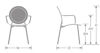 Picture of EMU ANTONIETTA HD ARM DINING CHAIR