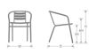 Picture of EMU SARA ARM DINING CHAIR 00 Polished Aluminum