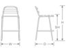 Picture of EMU LIGHT BAR STOOL 41-52 A/Bronze + Cedar