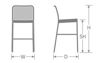 Picture of EMU RITA BAR STOOL 05-44 Aluminum / Espresso Wicker