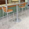 Picture of EMU KAREN BAR STOOL 00-82 Polished Aluminum/Natural Teak