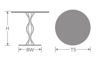 Picture of EMU VERA 32" ROUND DINING TABLE