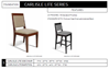 Picture of GAR FURNITURE CARLISLE LITE SERIES BAR CHAIR