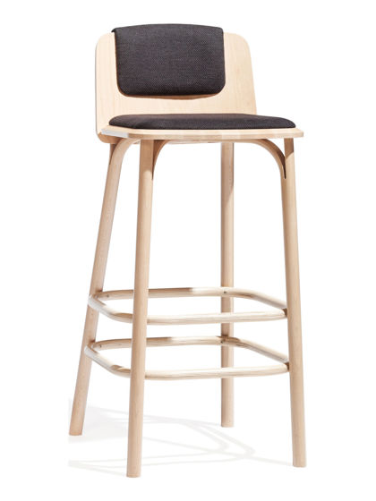 Picture of SPLIT BARSTOOL UPHOLSTERED BY TON