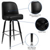 Metal Barstool with Swivel Bucket Seat XU-F-125-GG