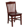 HERCULES Series School House Back Mahogany Wood Restaurant Chair XU-DG-W0006-MAH-GG