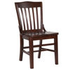 HERCULES Series School House Back Walnut Wood Restaurant Chair XU-DG-W0006-WAL-GG