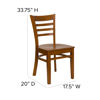 HERCULES Series Ladder Back Cherry Wood Restaurant Chair XU-DGW0005LAD-CHY-GG