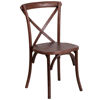 HERCULES Series Stackable Mahogany Wood Cross Back Chair XU-X-MAH-GG