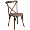 HERCULES Series Stackable Early American Wood Cross Back Chair XU-X-EA-GG 