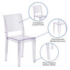 Phantom Series Transparent Stacking Side Chair FH-121-APC-GG