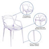 Nesting Series Transparent Stacking Side Chair FH-173-APC-GG