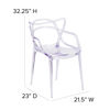 Nesting Series Transparent Stacking Side Chair FH-173-APC-GG