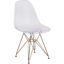 Elon Series Ghost Chair with Gold Metal Base FH-130-CPC1-GG