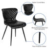 Bristol Contemporary Upholstered Chair in Black Vinyl LF-9-07A-BLK-GG