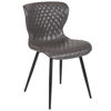 Bristol Contemporary Upholstered Chair in Gray Vinyl LF-9-07A-GRY-GG